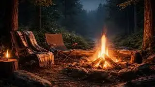Fogata Nocturna 🔥 Música Relajante para Dormir, Meditar y Descansar