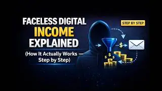 Faceless Digital Income Explained (How It Actually Works Step by Step)