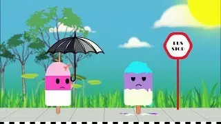 2D funny cute animation