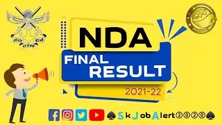 NDA 2021 Final Result Released || NDA 2021 Cut Off || NDA 2021 Merit List || Skjobalert