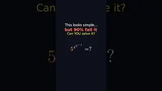 How to Solve Power Towers: 5^4^2^-1 = ? (99% Get This WRONG!) 🤯 #maths #mathpuzzles #shorts