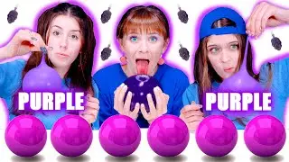 ASMR Eating Only Purple Food Challenge | Best Compilation