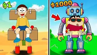 Shinchan And Nobita Bulid Super Robot 😱😱 | Shinchan And Nobita Game | Funny Game |