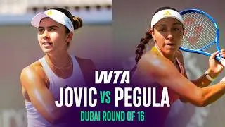 Iva Jovic vs. Jessica Pegula | 2026 Dubai Round of 16 | WTA Match Highlights