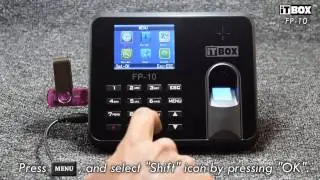 How To Create New Shift On PC - iTBOX FP-10