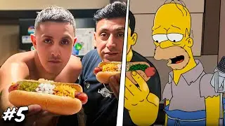 👨&zwj;🍳HOT DOG DE LOS SIMPSONS Y CALZONE DE OSOS ESCANDALOSOS | Cocinando comida de dibujos animados #5
