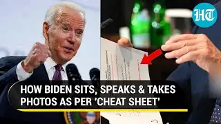 Biden caught with 'cheat sheet' at G20; Notes 'control' U.S President's conduct