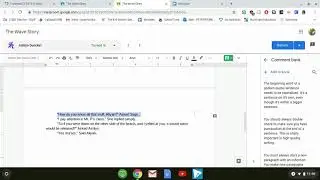 Comment bank on google docs