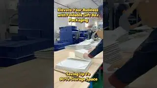 Folding gift box custom factory #giftbox #factoryproducts #factory#package