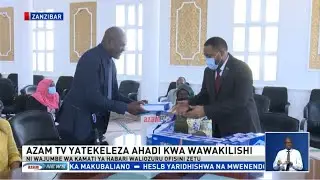 Azam Media yakabidhi msaada wa visimbuzi, Zanzibar