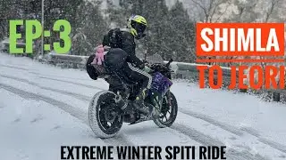 Ep:3 Winter Spiti Ride | ktm rc 390 & z900 | delhi to spiti -21°🥶🥶🥶