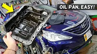 Снятие и замена масляного поддона HYUNDAI SONATA, утечка масла из масляного поддона