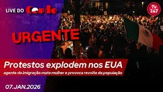 Live do Conde | URGENTE | Protestos explodem nos EUA: agente do governo mata mulher e gera revolta