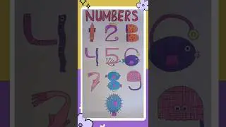 DIY Number Chart 0-9🔢🎨|Creative Classroom Display🖍|Montessori Teaching Aid📚 #numbers #numberchart