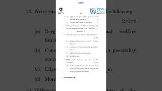 BECC-108 | Mathematical Methods for Economics&ndash;II (IGNOU / DU SOL / BA Program) #ignou  #exam #2026
