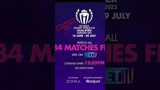 Watch free Worldcup Qualifier Cricket on NETTV