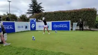 Kelly Tan slow motion golf swing LPGA Mediheal