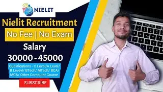 Nielit Recruitment by O level, A Level, B Level, BCA, MCA, BTech, MTech / Nielit latest job 2023 /-