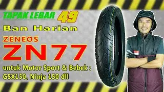 Ban ZENEOS ZN77 90/90-17 Ban Harian Motor Bebek Honda Kharisma 125, Suzuki Shooter 115 dll