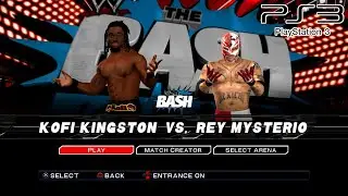 WWE SmackDown VS Raw 2011 PS3 - Kofi Kingston VS Rey Mysterio [2K][mClassic]