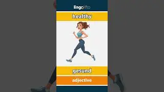 🇬🇧🇩🇪 healthy - gesund : learn English : Lernen wir Englisch : vocabulary builder