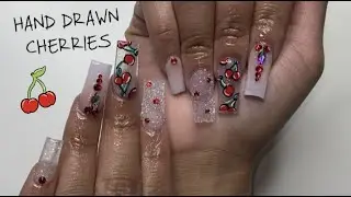 CHERRY NAIL ART FREESTYLE NAILS