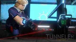 playing Tunneler (roblox) at least 2 level complete