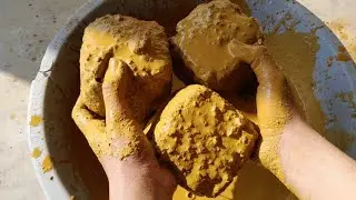 New/Gritty Gold Texture full dipping crumbling in tub💛 super creamy and amazing 😍😍#foryou#satisfying