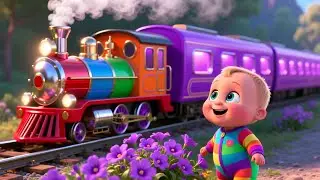 Learn Colors with the Train 🚂🌈 Fun Color Learning Song for Kids | Train Adventure