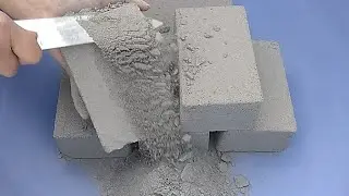 ASMR: Soft Sand Cement slabs Shaving/Carving || Satisfying asmr