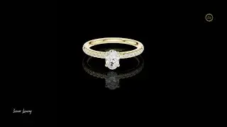 Elegant Oval Diamond Pave Ring #ivevar #usa #ring #viral #youtube