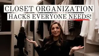 CLOSET ORGANIZATION HACKS EVERYONE NEEDS!