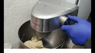 Making bread dough using Kenwood food processor, mixer KHC29