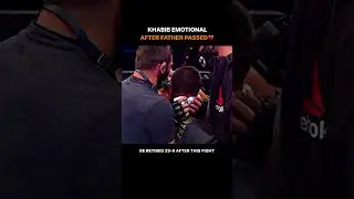Khabib imotional after father passed away #sad #father #khabib #crying