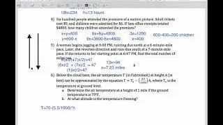 Algebraic Applications Video 3