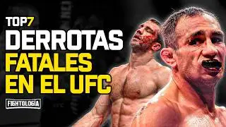 TOP 7 Derrotas Devastadoras Que ARRUINARON Carreras en el UFC 💀📉