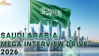 Saudi Arabia Mega Hiring | Engineers & Technicians | ASMACS Jobs Channel