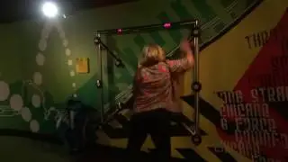 Lisa working it in Blackpool
