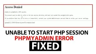 Sessions in php tutorial, unable to establish/start php session