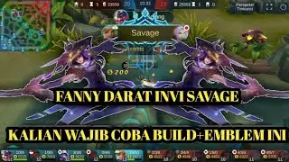 GAME PLAY MOBILE LEGENDS | FANNY DARAT INVI SAVAGE+BUILD