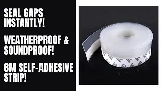 Silicone Seal Door Strip Bottom | Self Adhesive | 8M/26ft (W: 35MM/ 3.5cm) - Review