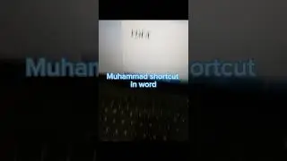 How to Write Muhammad Name Shortcut in MS Word (ﷴ) | Easy Unicode Code Alt + X #shorts
