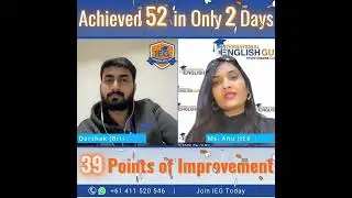 Achieved 52 in PTE in Only 2 Days with IEG Online Training
