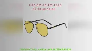 Night Vision Lens Pilot Myopia Sunglasses Men Polarized Women Driving Prescription Sun Glasses With