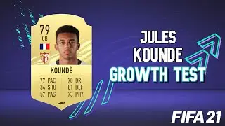 Jules Kounde Growth Test! FIFA 21 Career Mode
