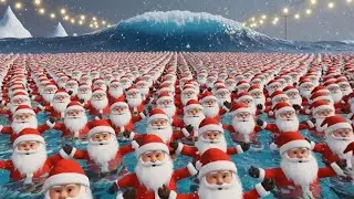 ASMR 🎅 Surrounded by Santas | Satisfying Christmas Sounds