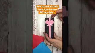 How to make coffin box Squid Game DIY Origami Gift Box🎁 #squidgame #origami #diy #halloween #fyp