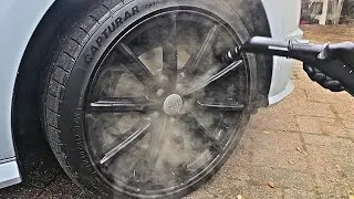 Чистка автомобильных дисков с помощью Karcher SC 2!