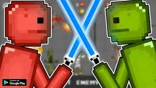 MELON VS MELON В BATTLE PLAYGROUND НА АНДРОИД ОБЗОР BATTLE PLAYGROUND RAGDOLL WAR ANDROID GAMEPLAY
