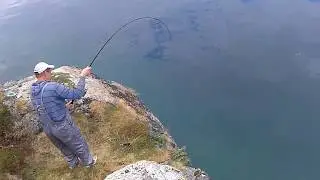  рыбалка в Норвегии,палтуса поймали...